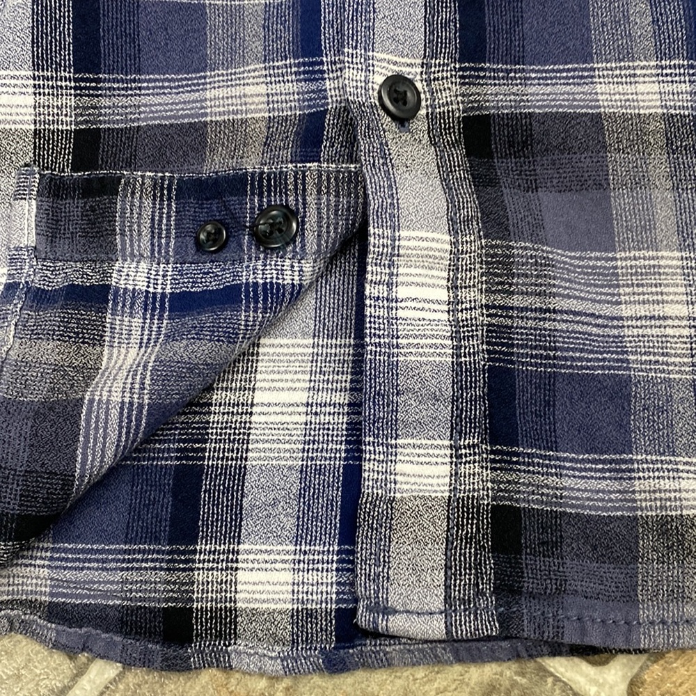 American Rag Plaid Button Down Long Sleeve Shirt - Picture 6 of 10